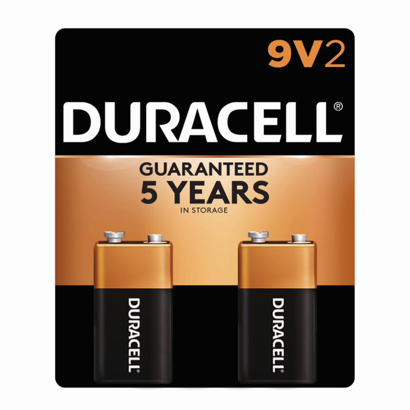 Duracell CopperTop Alkaline 9V Batteries, 2-Pack image number 1