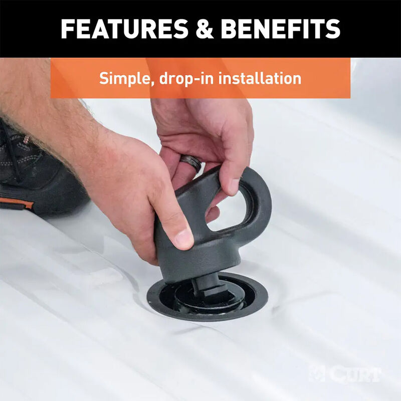 CURT 60639 OEM Puck System 2-5/16" Ball Gooseneck Kit, Chevrolet, Ford, GMC, Nissan image number 12