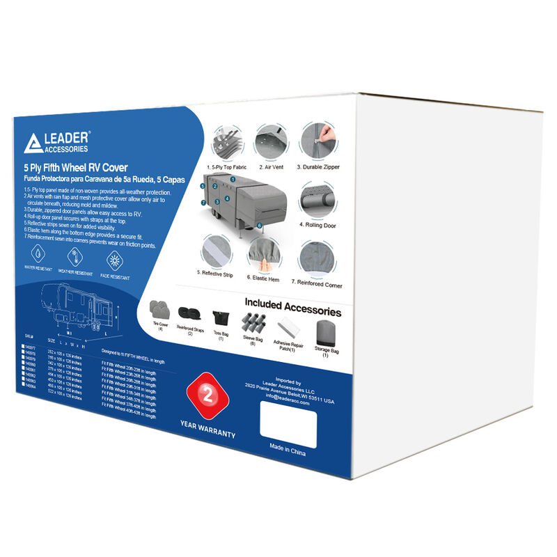 Leader Accessories 5th Wheel RV Cover image number 8