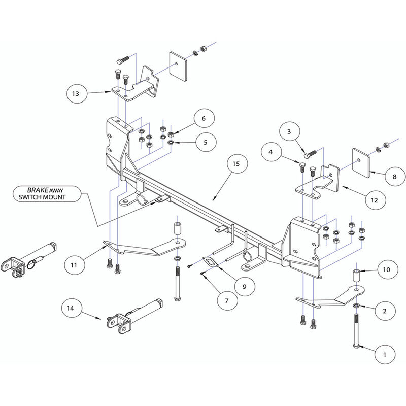 Roadmaster Direct-Connect Baseplate Kit&mdash;2010-2015 Chevrolet Equinox (523160-5) image number 1