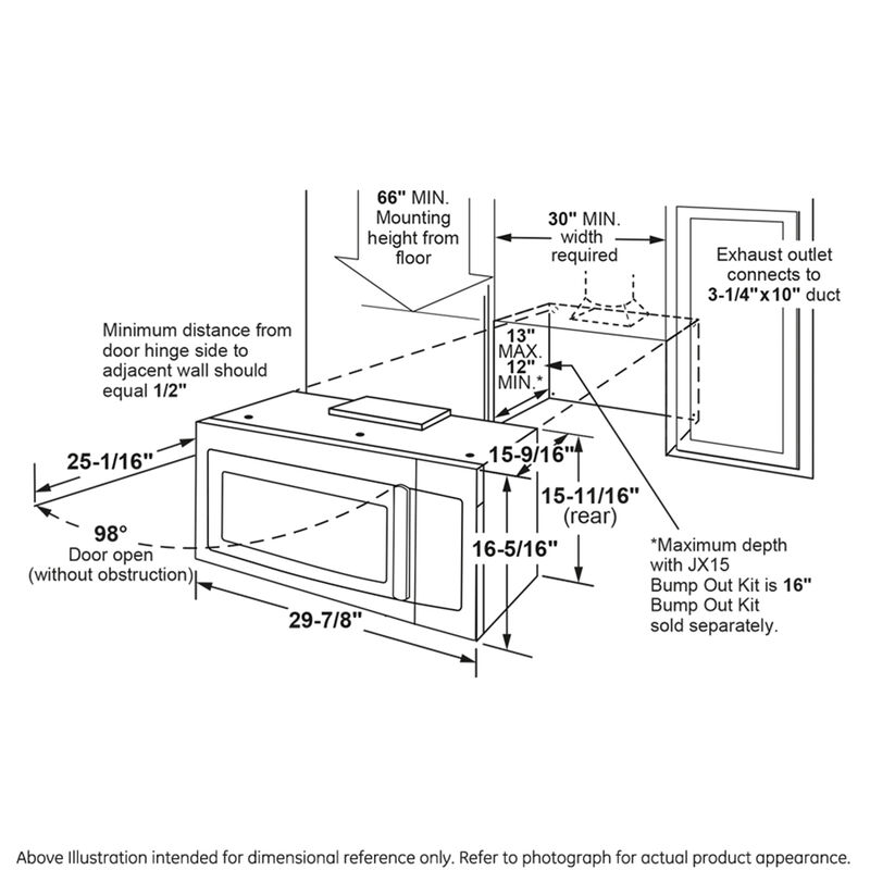GE Profile 1.7 cu. ft. Convection Over-the-Range Microwave Oven with Air Fry image number 6