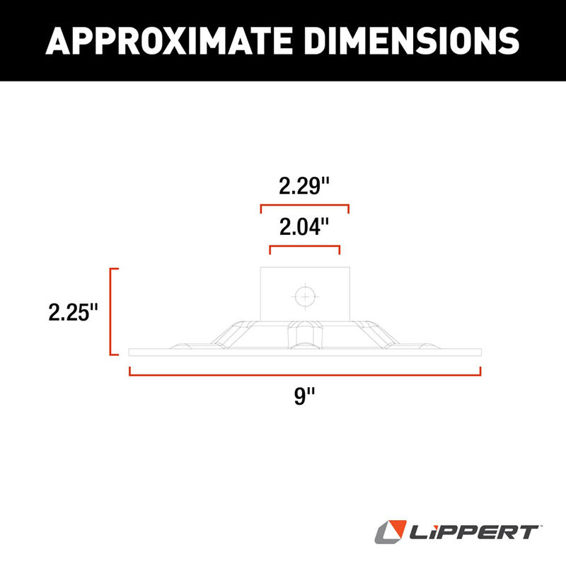 Lippert Leveling Jack Foot Pad for Rear Hall Effect Jack image number 2