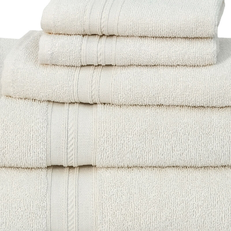 Enclave 5-Piece Turkish Cotton Towel Set, Ivory image number 2