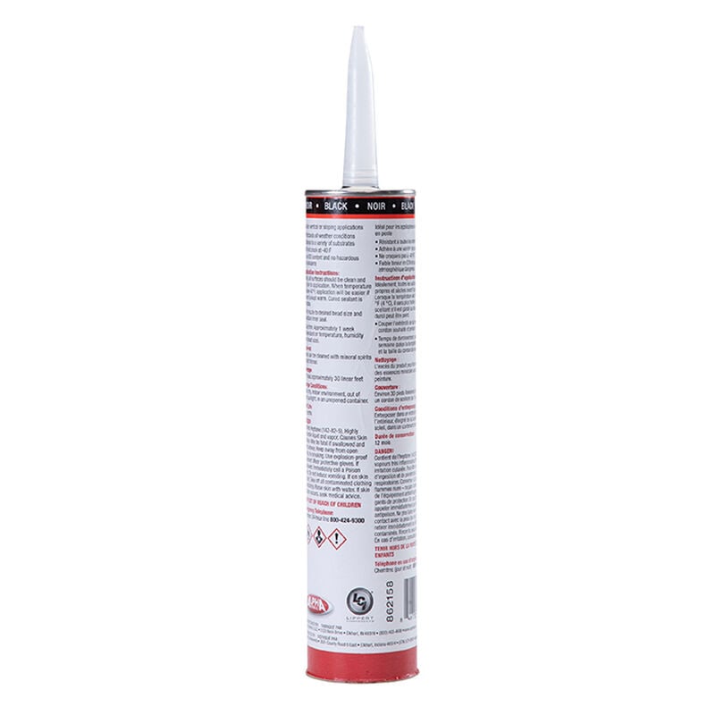Alpha Systems Non-Sag Sealant, Black, 10.3-oz. Tube image number 2
