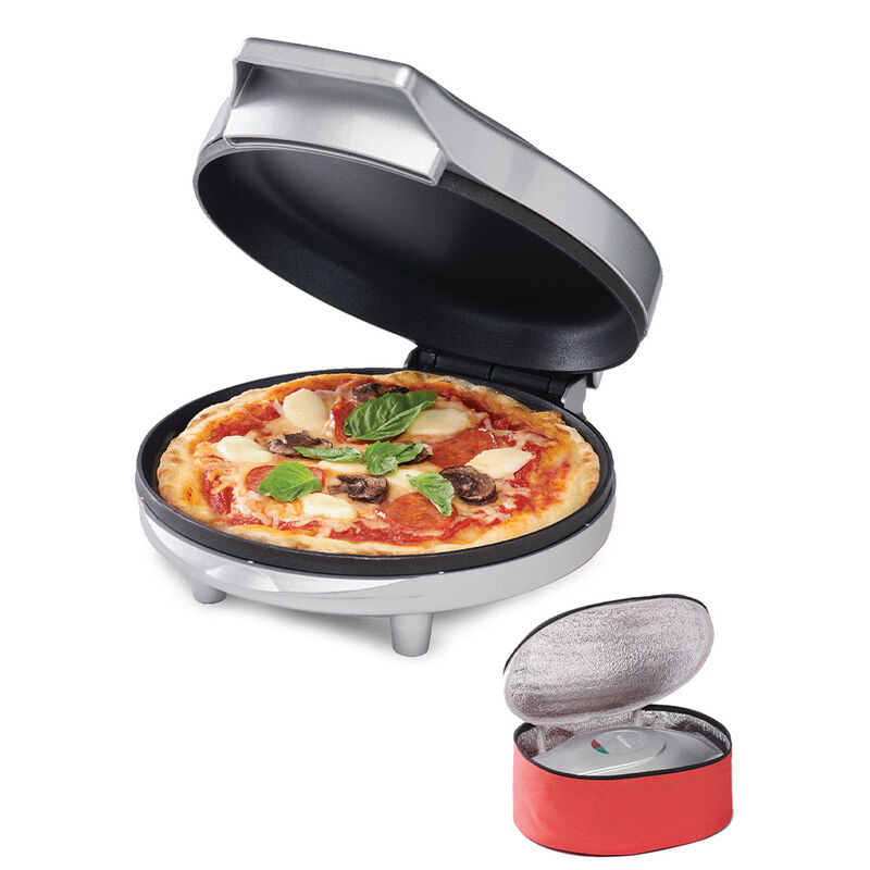 Betty Crocker 8" Travel Pizza Maker Plus, Silver image number 1