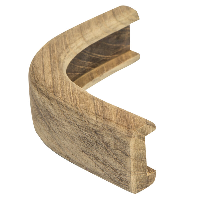 Whitecap Teak 3/4" Track Outside Corner Bulkhead Molding image number 1