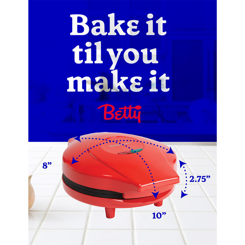 Betty Crocker 8" Travel Pizza Maker Plus, Red image number 8