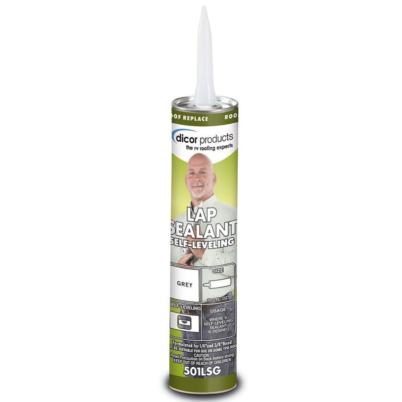Self-Leveling Lap Sealant, 10.3 oz. tube - Gray image number 1