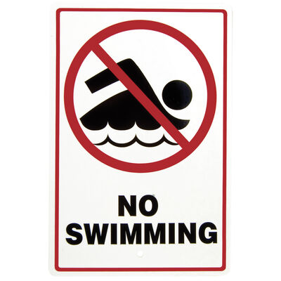 "No Swimming" Sign