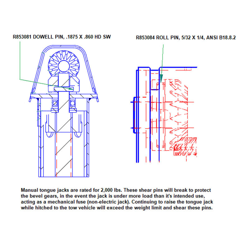 BAL 29025B A-Frame Sidewind Jack, 2000 lbs. image number 4