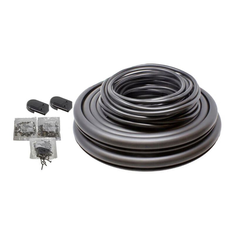 TACO Marine Flexible Rub Rail Kit, 1-7/8" X 1-1/8", Black with Black Insert, 70 Feet image number 1