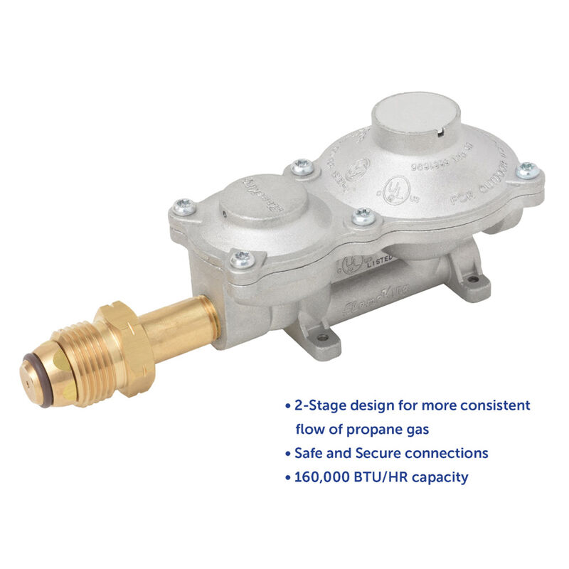 Flame King 2-Stage LP Propane Gas Regulator w/ POL image number 6