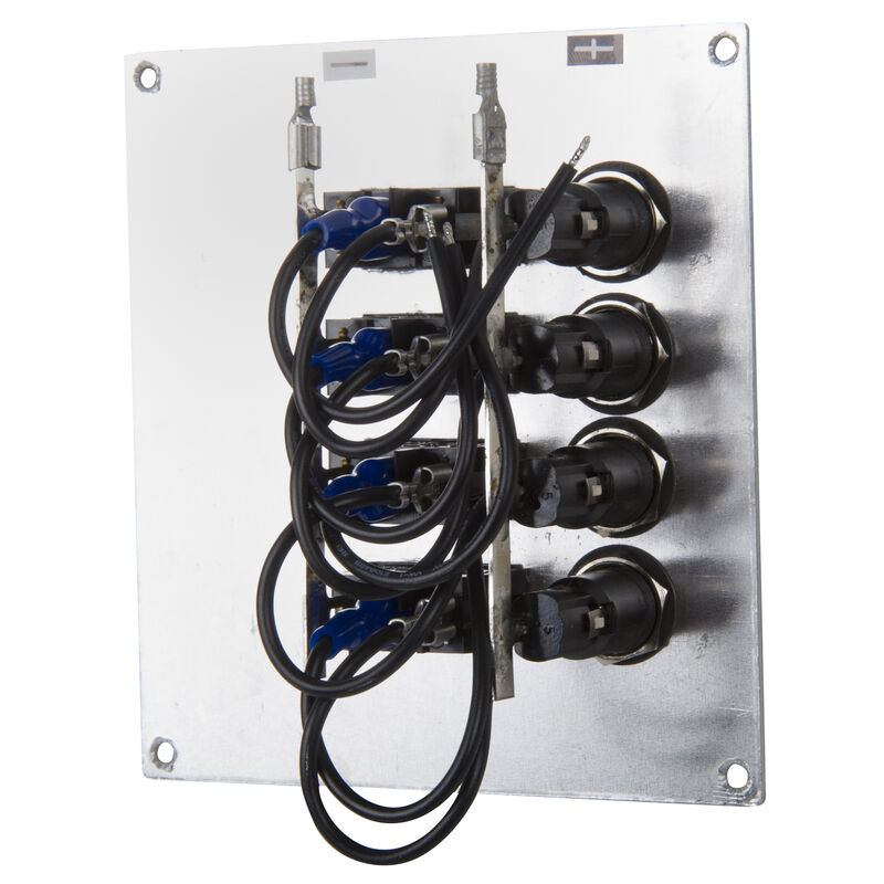 Whitecap 4-Gang Rocker Switch Panel image number 2