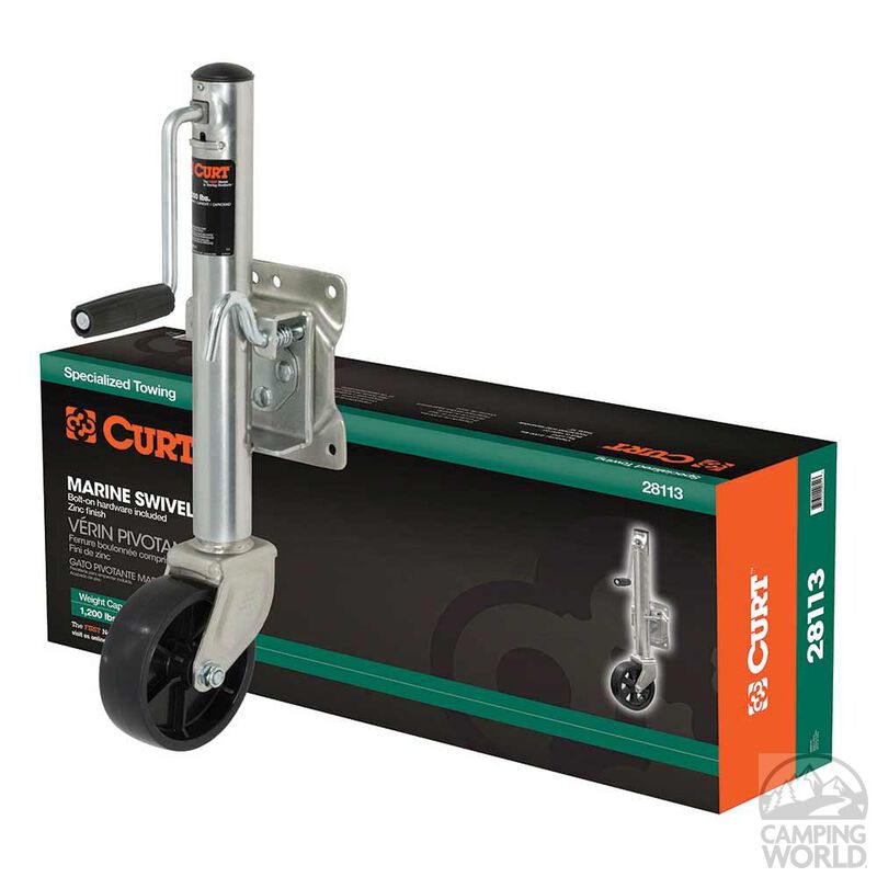 CURT Marine Jack, 1,200 lbs. wt. capacity, 10" travel, 6" dia. wheel image number 8