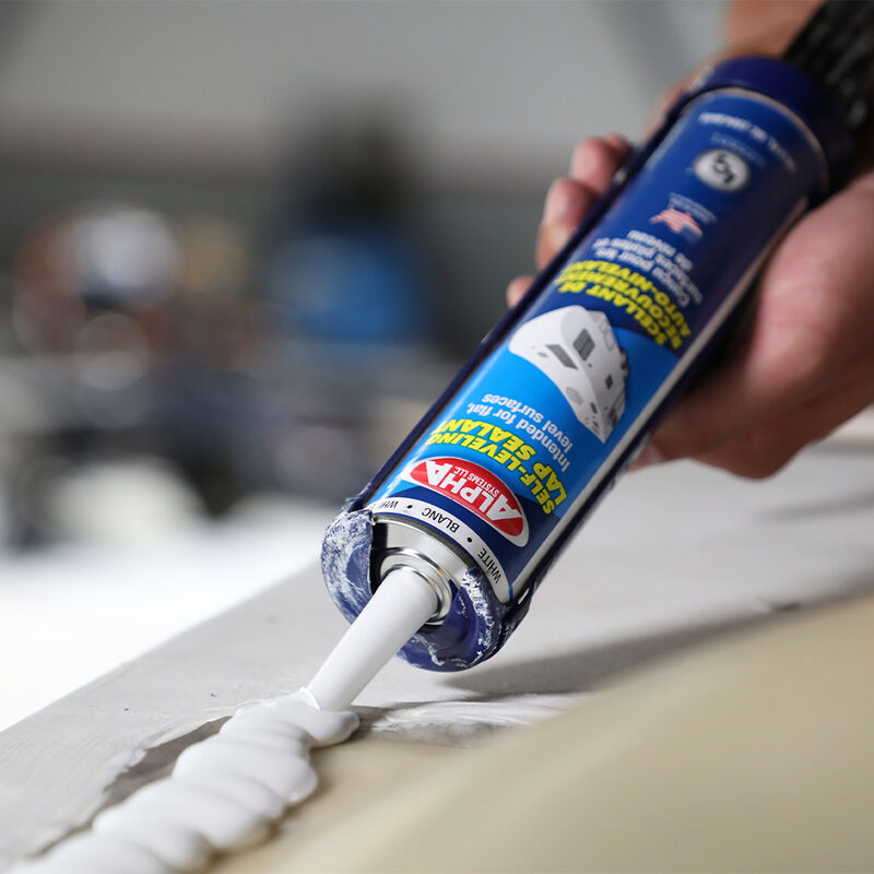 Alpha Systems Self-Leveling Lap Sealant, White, 10.3-oz. Tube image number 5