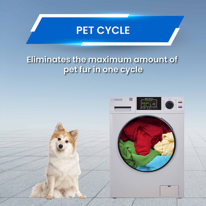 Equator Premium Stackable 15-lb. Washer + 3.5 cu.ft. Vented Digi Dryer, 110V, White image number 9