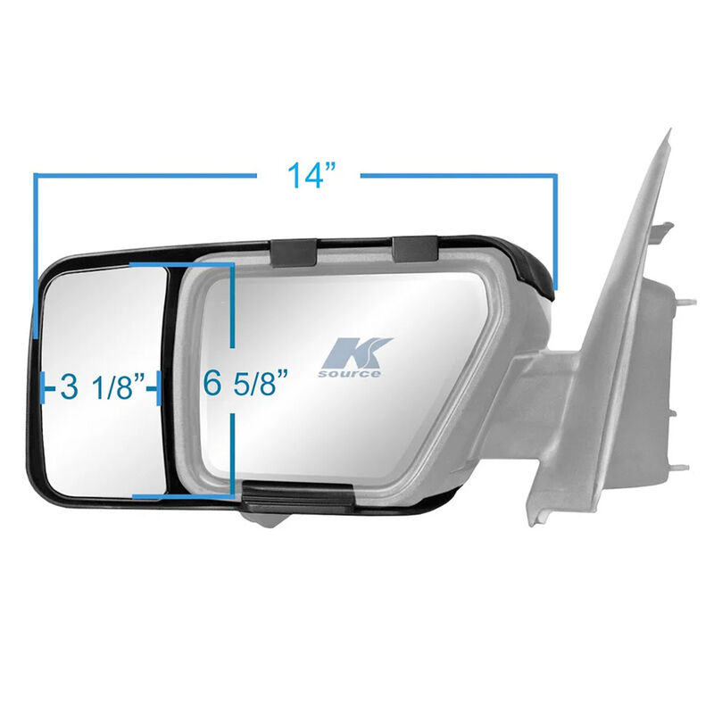 K-Source Snap & Zap 81860 Towing Mirrors for 2021-2026 Ford F150 image number 4