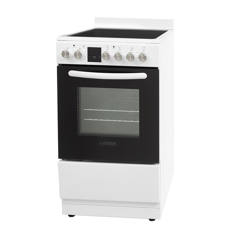 Equator 20" Electric Cooking Range with Convection Oven and Air Fryer, White image number 5