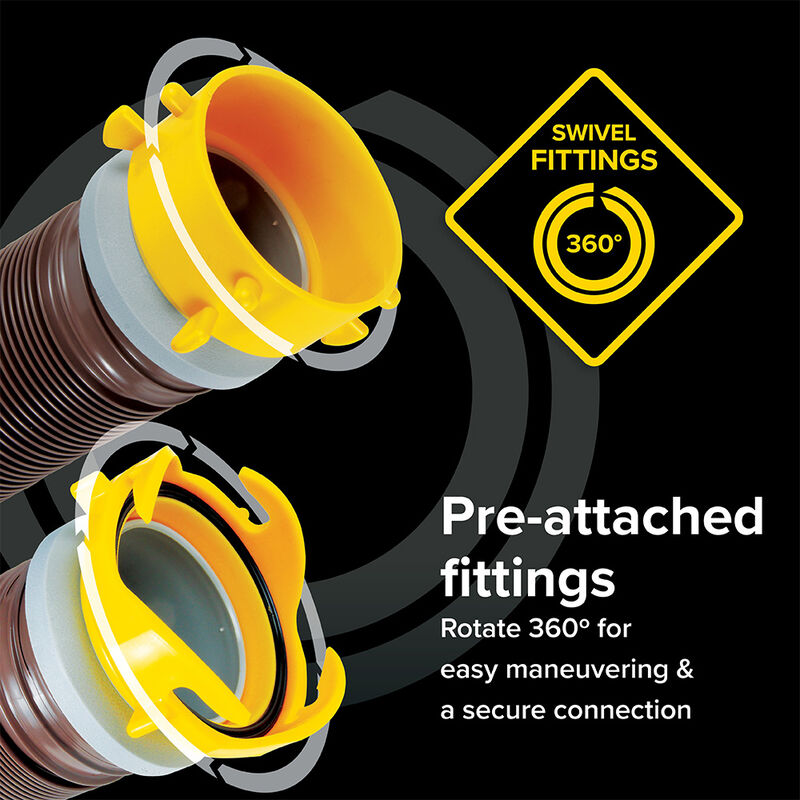 Camco 20 Feet Gray Sewer Hose image number 9