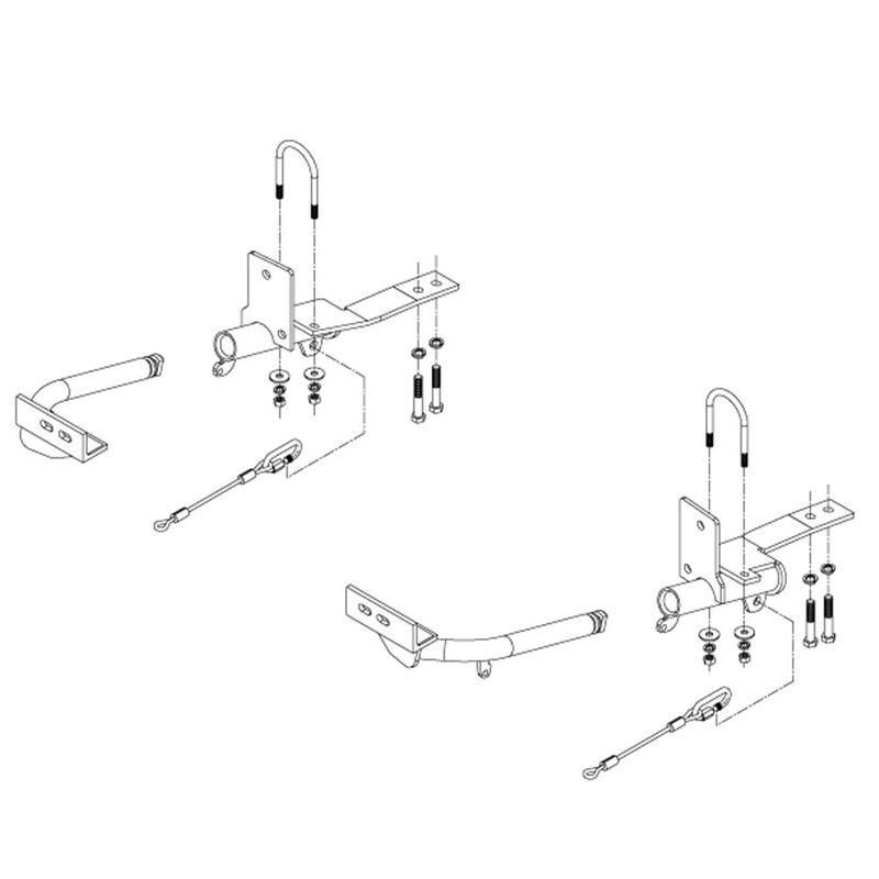 Roadmaster Crossbar Style Baseplate Kit&mdash;2002-08 Mini Cooper (521876-1) image number 1