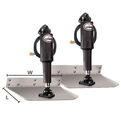 Lenco 9" x 12" Standard-Mount Electric 12V Trim Tab Kit