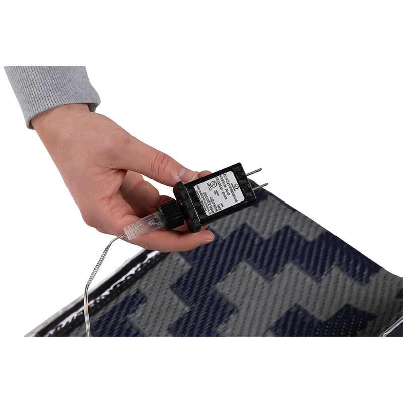 Lippert LED Illuminated RV Patio Mat w/ Carry Bag, Diamond Pattern image number 8