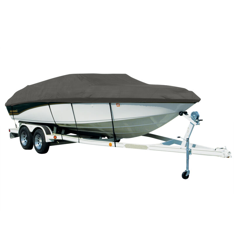 Covermate Sharkskin Plus Exact-Fit Cover for Sea Nymph Tx 175  Tx 175 W/Port Troll Mtr O/B. Charcoal image number 1