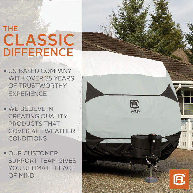 Classic Accessories Over Drive SkyShield Deluxe Tyvek 5th Wheel Trailer Cover image number 14
