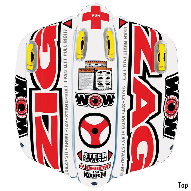 WOW Zig Zag Steerable Towable Tube image number 2