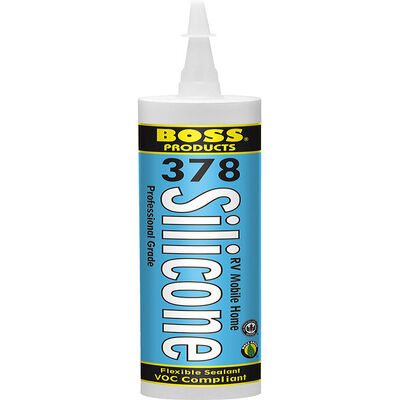 BOSS Products Silicone Caulk Sealant, Clear