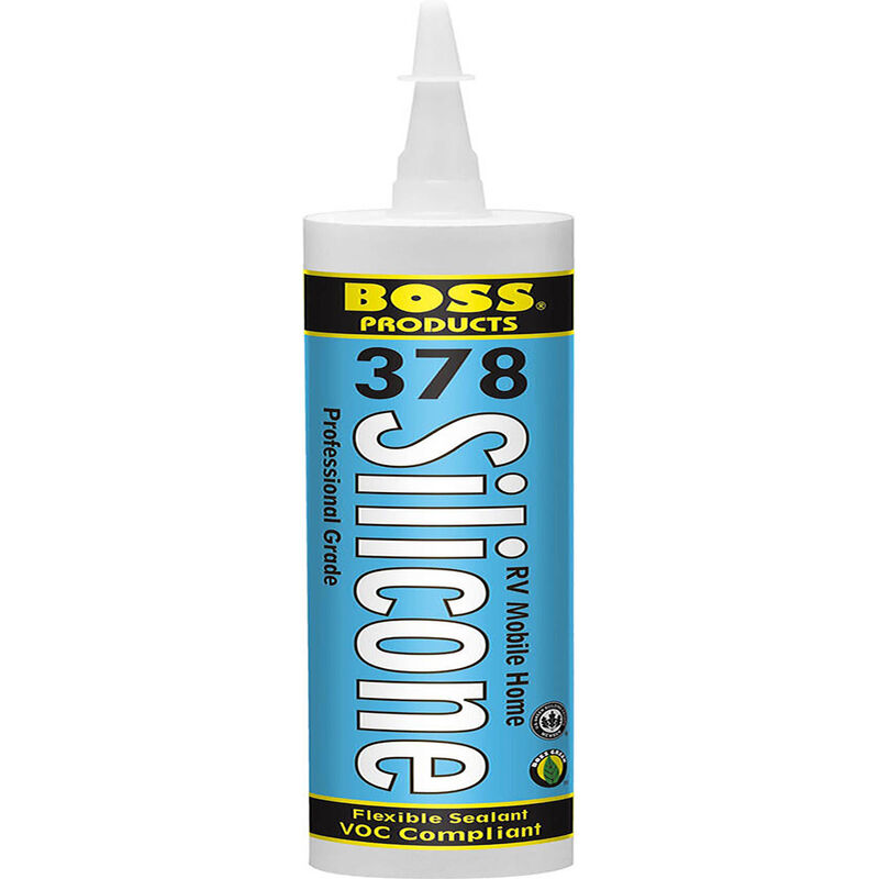 BOSS Products Silicone Caulk Sealant, Clear image number 1