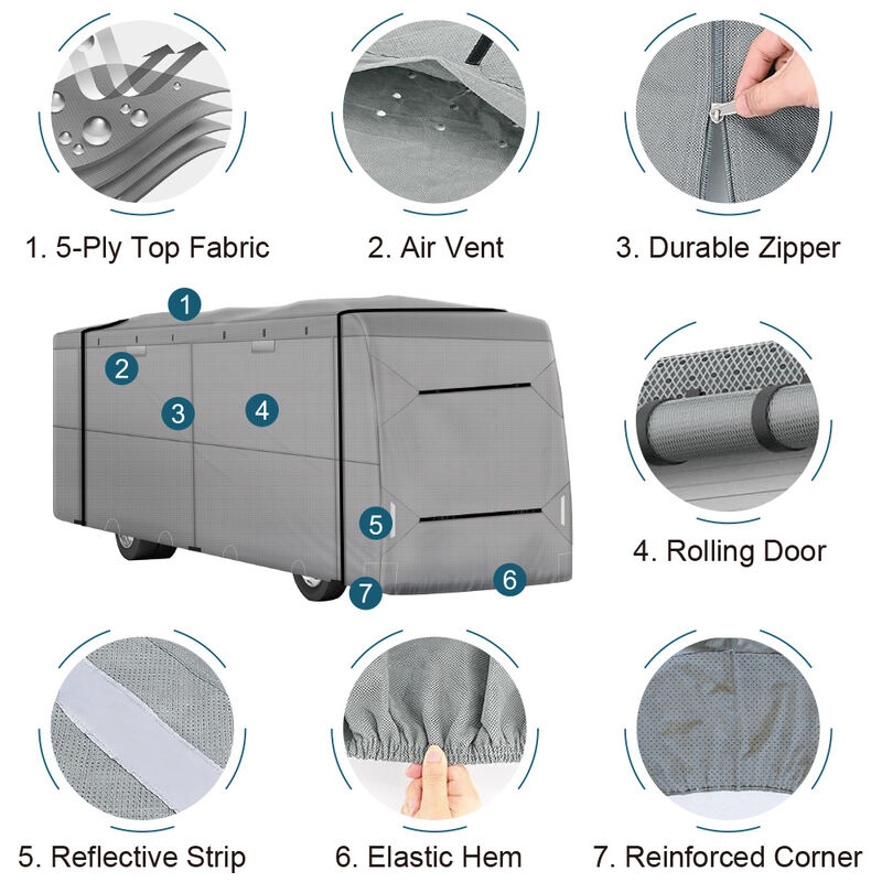 Leader Accessories Waterproof Class A RV Cover image number 2