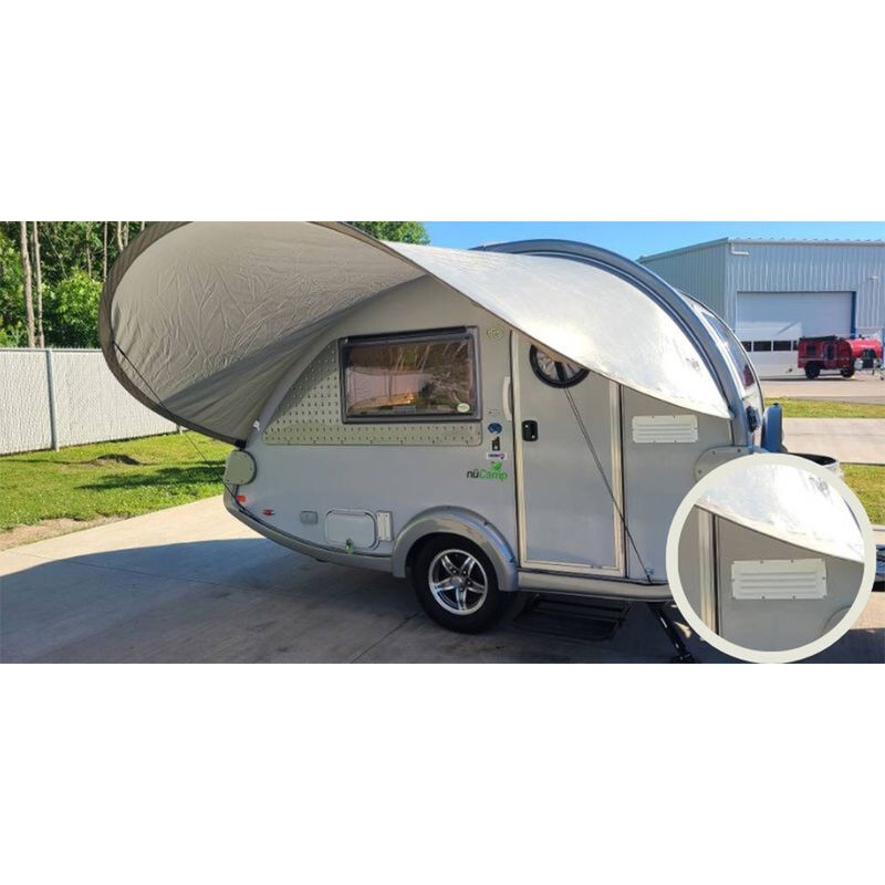 PahaQue Wilderness NuCamp T@B 320 Trailer Visor, Silver w/Silver Trim image number 2