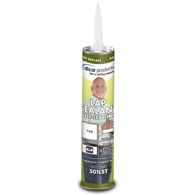 Self-Leveling Lap Sealant, 10.3 oz. tube - Tan image number 1