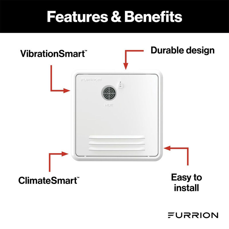 Furrion 18.1" x 18.1" White Retrofit Door for Tankless RV Water Heating System #FWH46EA-PS-AM image number 2