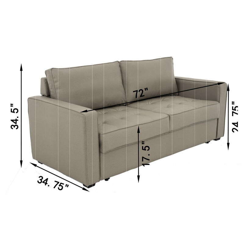 kathy ireland&reg; EZ-Out Sleeper Sofa image number 8