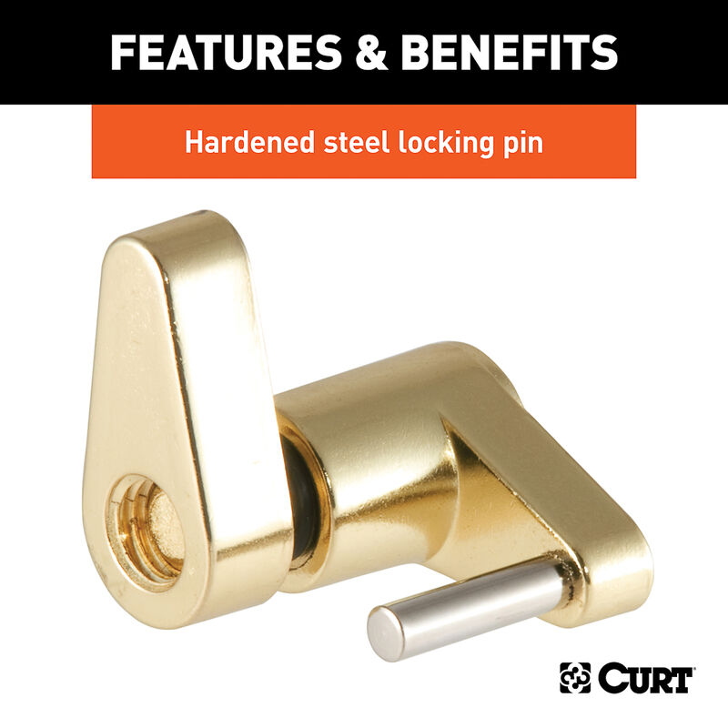 CURT Coupler Lock, 1/4" Pin image number 2