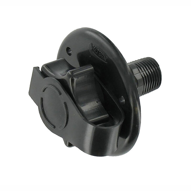 Valterra A01-0168BK RV Freshwater Inlet, 2-3/4" Flange, 1/2" MPT, Black image number 1