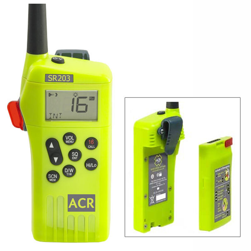 ACR SR203 GMDSS Survival Radio w/ Replaceable Lithium Battery image number 1