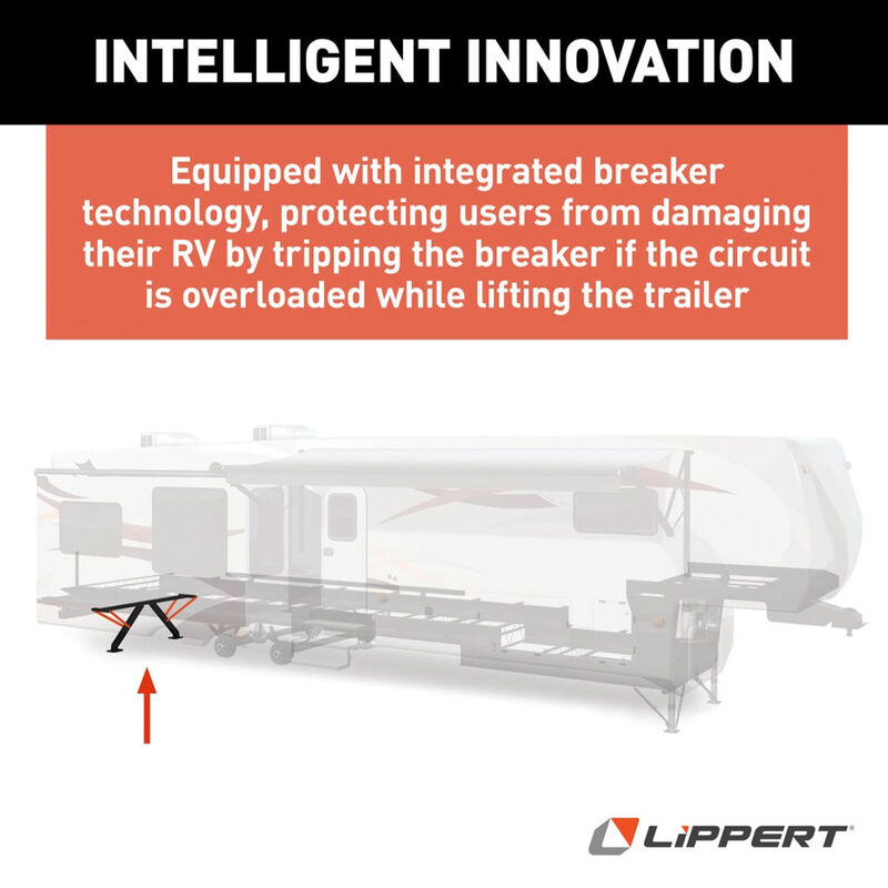 Lippert PSX1 High-Speed RV Power Stabilizer Jack System w/ Switch Kit image number 6