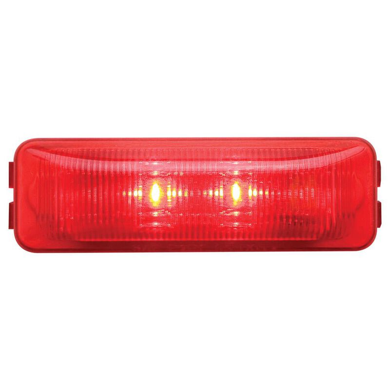 LED Thinline Marker/Clearance Light; Base and Mounting Hardware Included; Red, Sealed; 1 Diodes image number 2