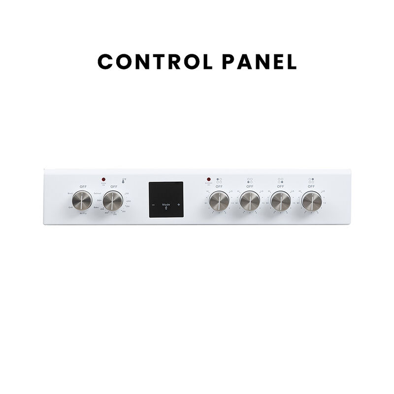 Equator 24" Electric Cooking Range with Convection Oven and Air Fryer, White image number 5