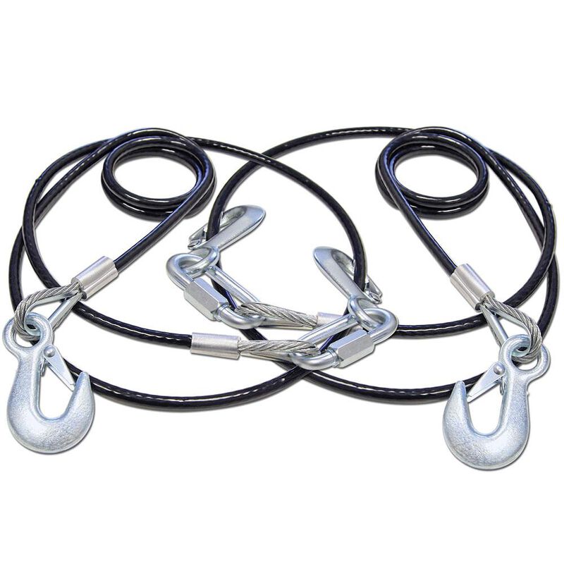 Coiled-to-Straight Safety Cables, Set of 2 image number 1