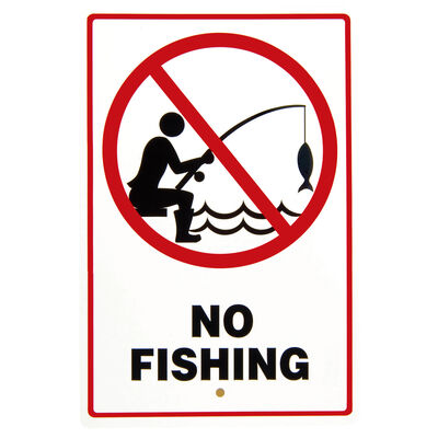 "No Fishing" Sign