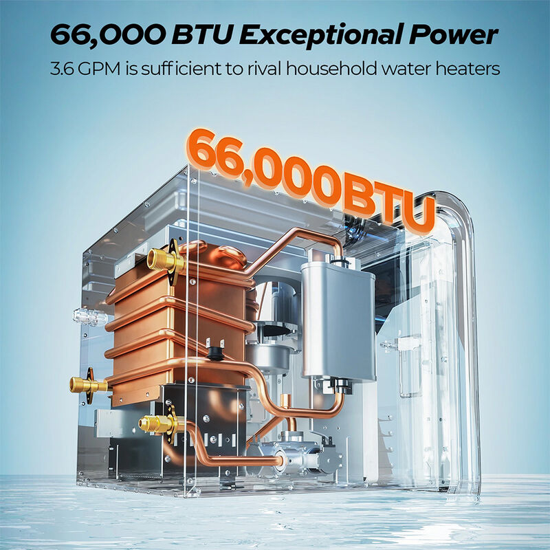 Fogatti InstaShower 9 Pro Tankless RV Water Heater without Door image number 2