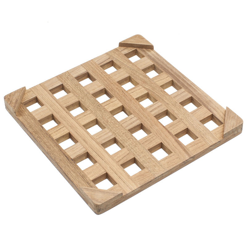 Whitecap Teak Large Trivet, 8" image number 2