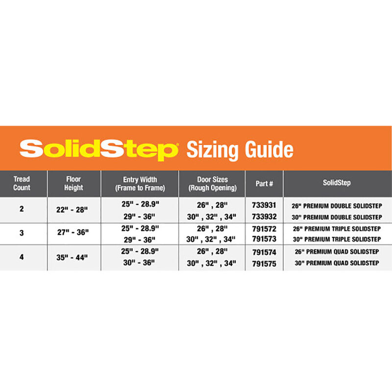Lippert SolidStep 30" RV Entry 3-Step System image number 5