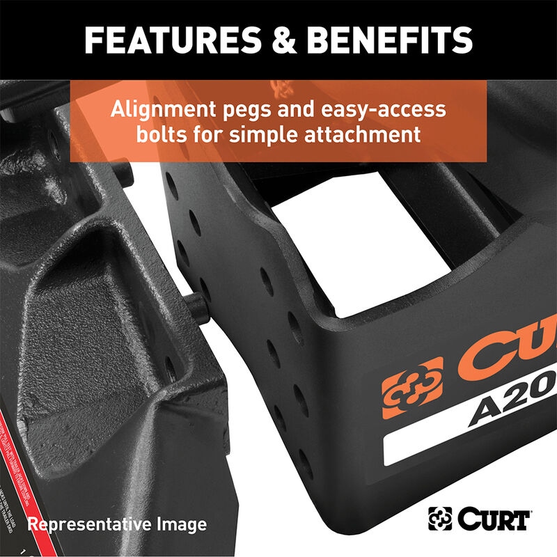 CURT A25 5th Wheel Hitch with Rails image number 9