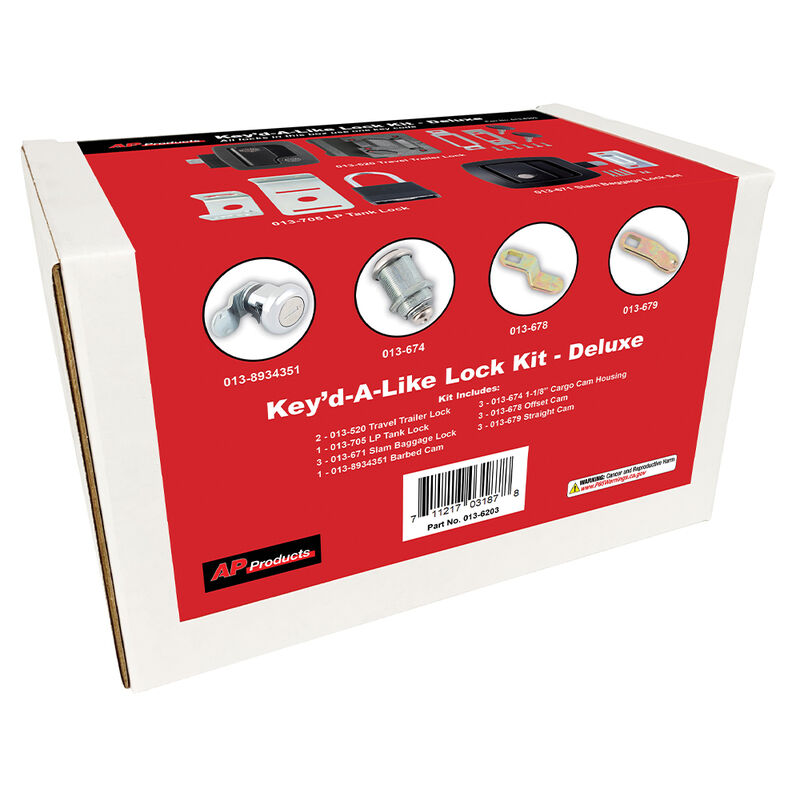 Bauer Deluxe Keyed-Alike RV Door Lock Kit image number 2