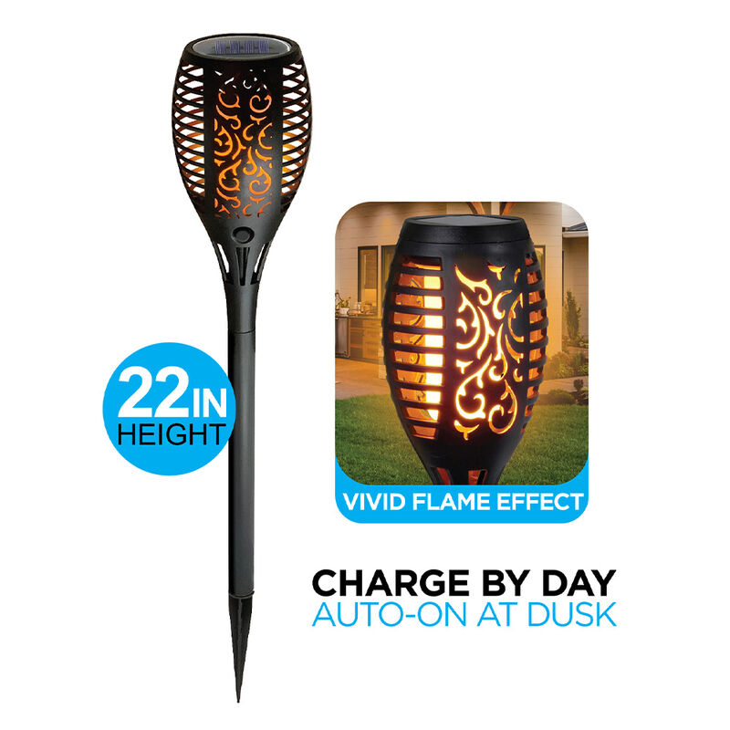 Aduro Bright Basics Solar-Powered Flame LED Torch image number 3